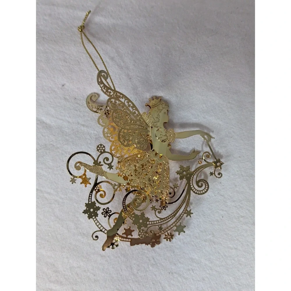 Danbury‎ Mint Magical flying fairy Pixie Dust  GOLD 3.5